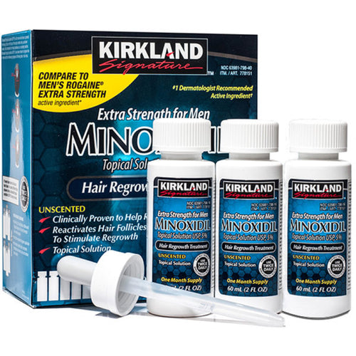 Minoxidil 5% Kirkland 3 meses tratamiento