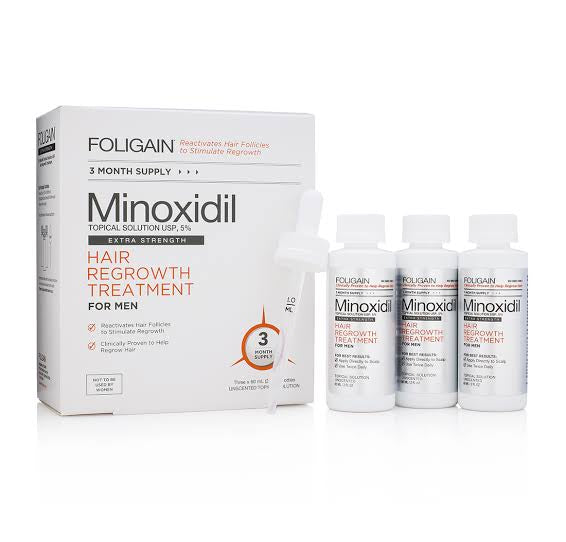 Minoxidil 5% Foligain 3 meses tratamiento