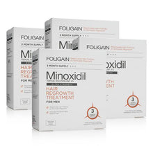 Cargar imagen en el visor de la galería, Minoxidil 5% Foligain 12 meses tratamiento