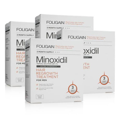 Minoxidil 5% Foligain 12 meses tratamiento