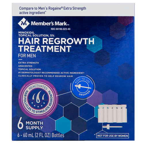 Minoxidil 5% Member's Mark 3 meses tratamiento