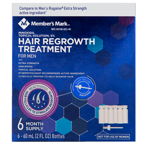 Minoxidil 5% Member's Mark 3 meses tratamiento